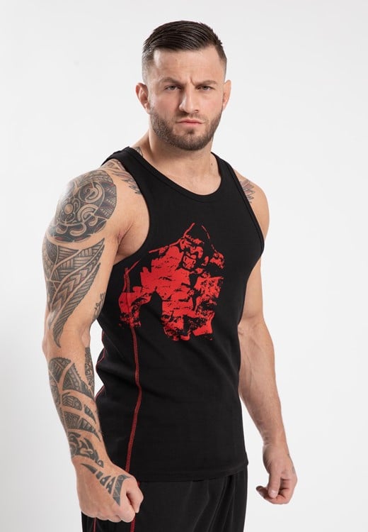Monterey Tank Top - Black/Red