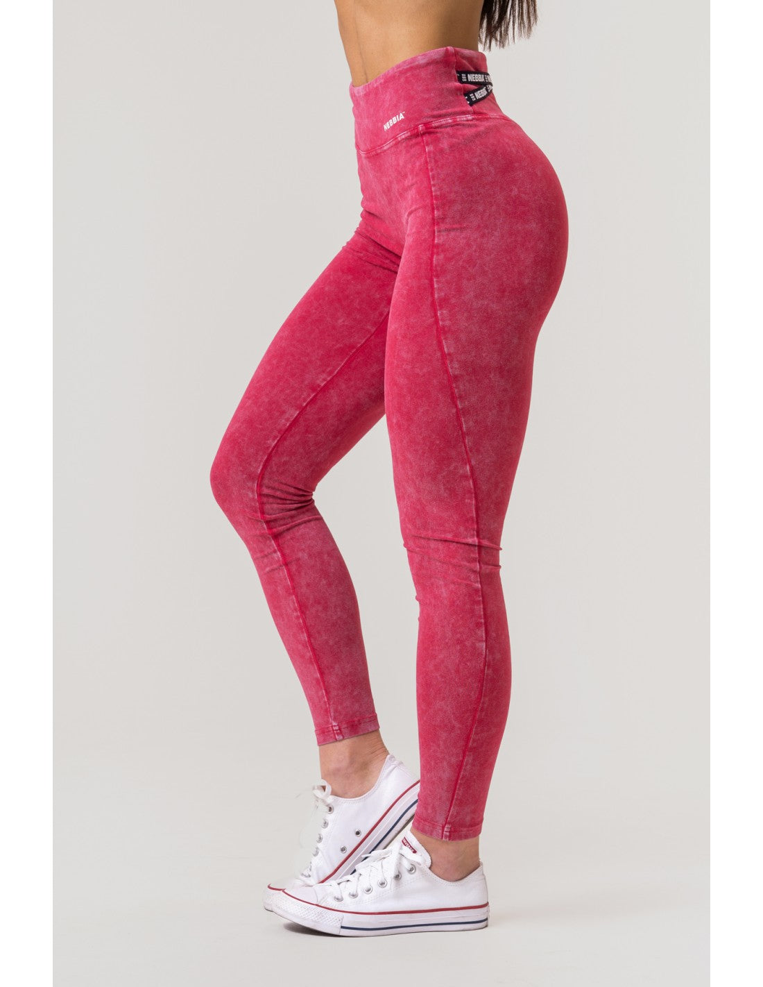NEBBIA Washed high waisted leggings legacy